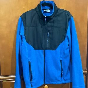 Champion Mens fleece vest size small zipper up blue